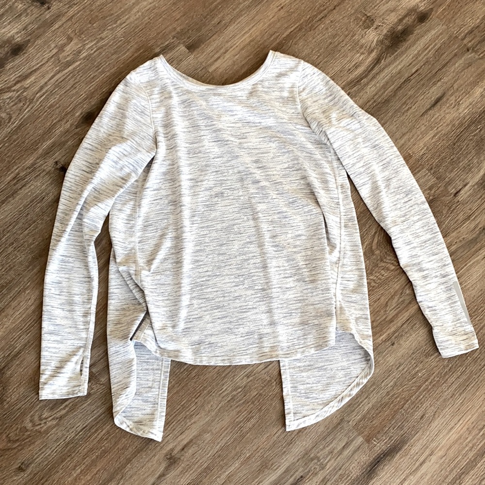 Zyia Ash Split Back Long Sleeve T